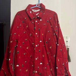 H&M L/S Button down shirt little boys size 7